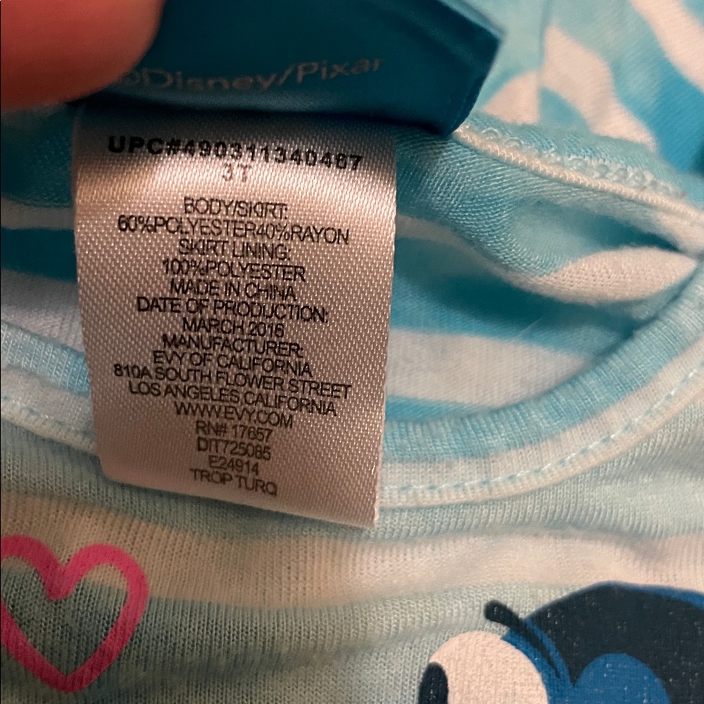 Disney Finding Dory Dress, Size 3T - Picture 7 of 7